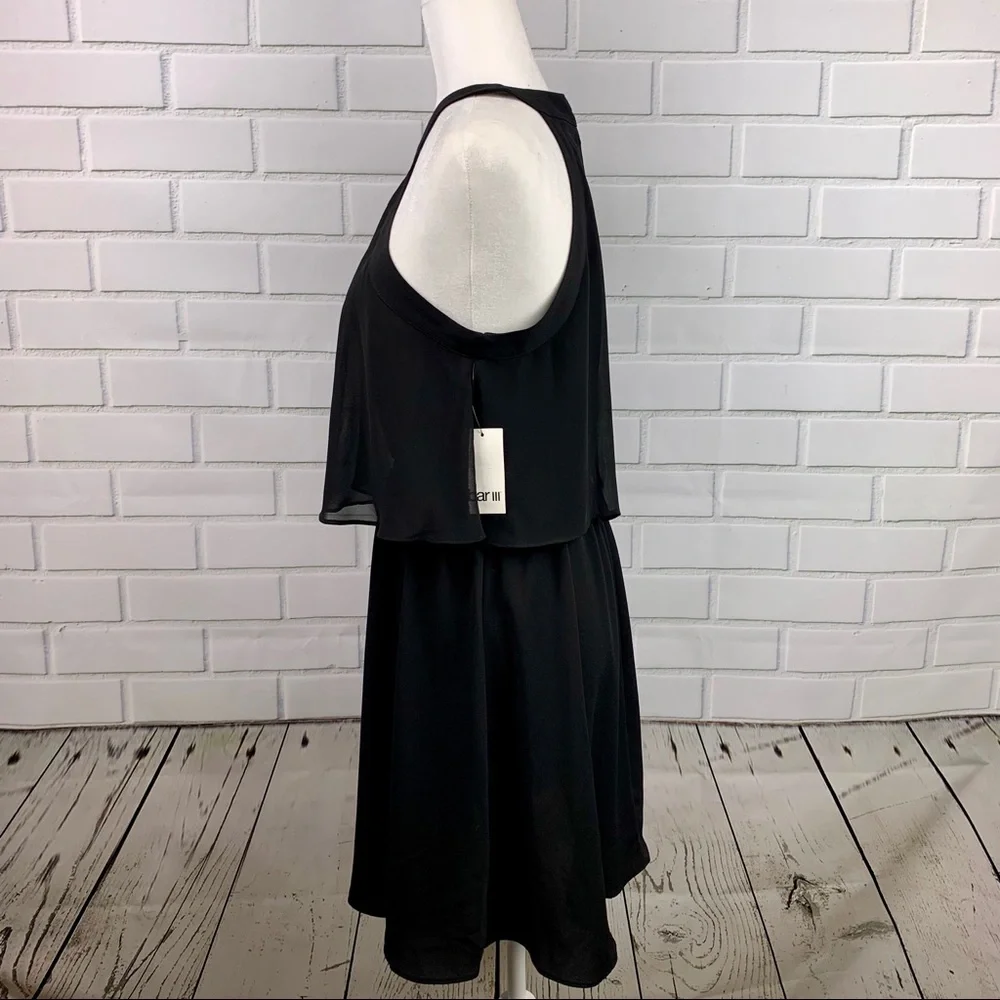 🔥BAR III🔥POPOVER HALTER SHIFT DRESS BLACK MEDIUM NWT - Picture 5 of 7